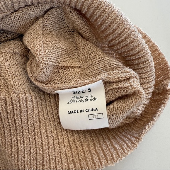 Shewin-Amazon-Cap Sleeve-Crew Neck-Knit-Light weight-Spring-Casual-S - Picture 7 of 9